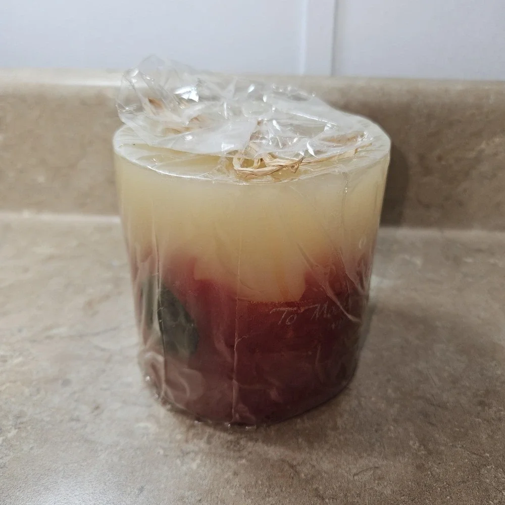 Bath & Body Works To Mother With Love Pillar‎ Candle 4x4 Red Wax Mothers Day - Picture 3 of 6